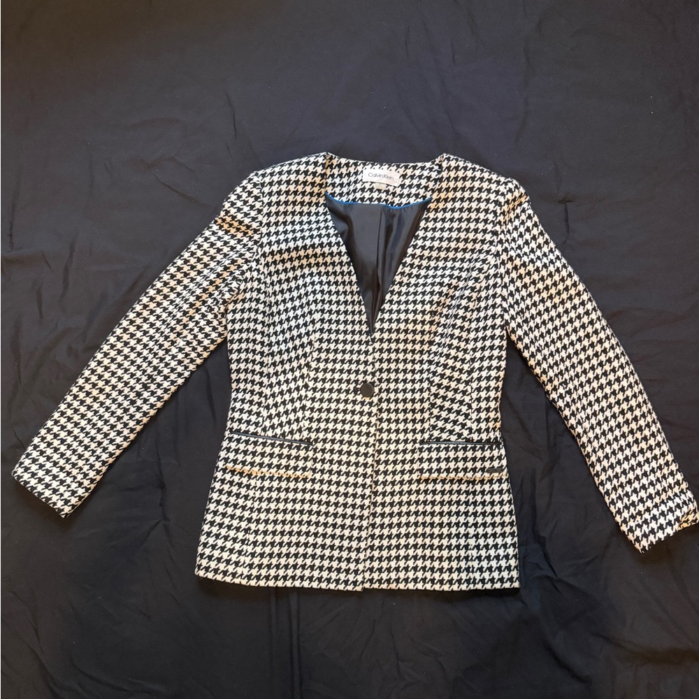 Calvin Klein Classic Houndstooth Blazer